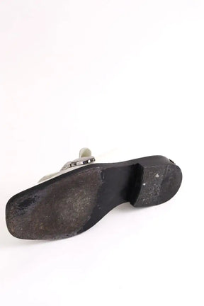 Mocassins BLUEMARBLE Brushed chaussons white Blanc en Cuir