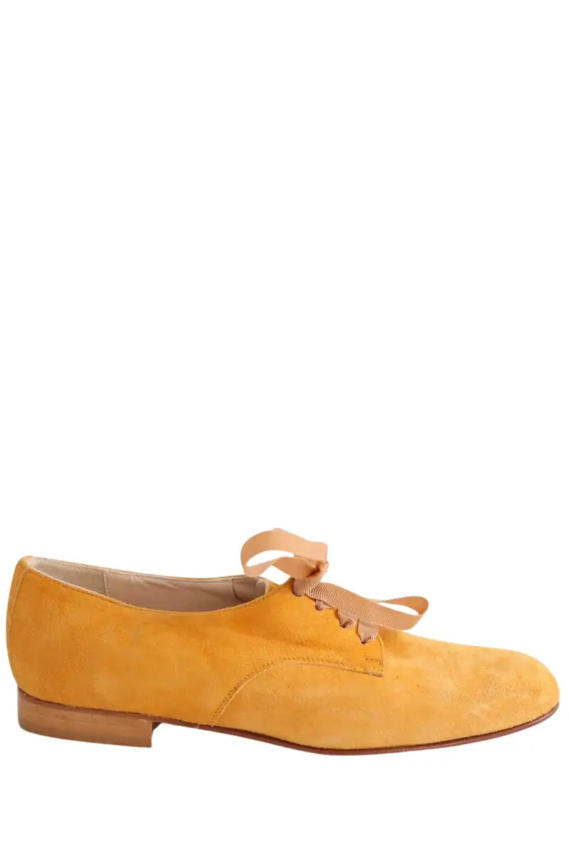 Mocassins Carel Jaune en Daim, taille 35 - Seconde Main