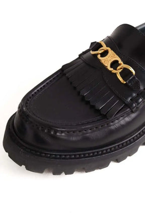 Mocassins Celine Noir en Cuir