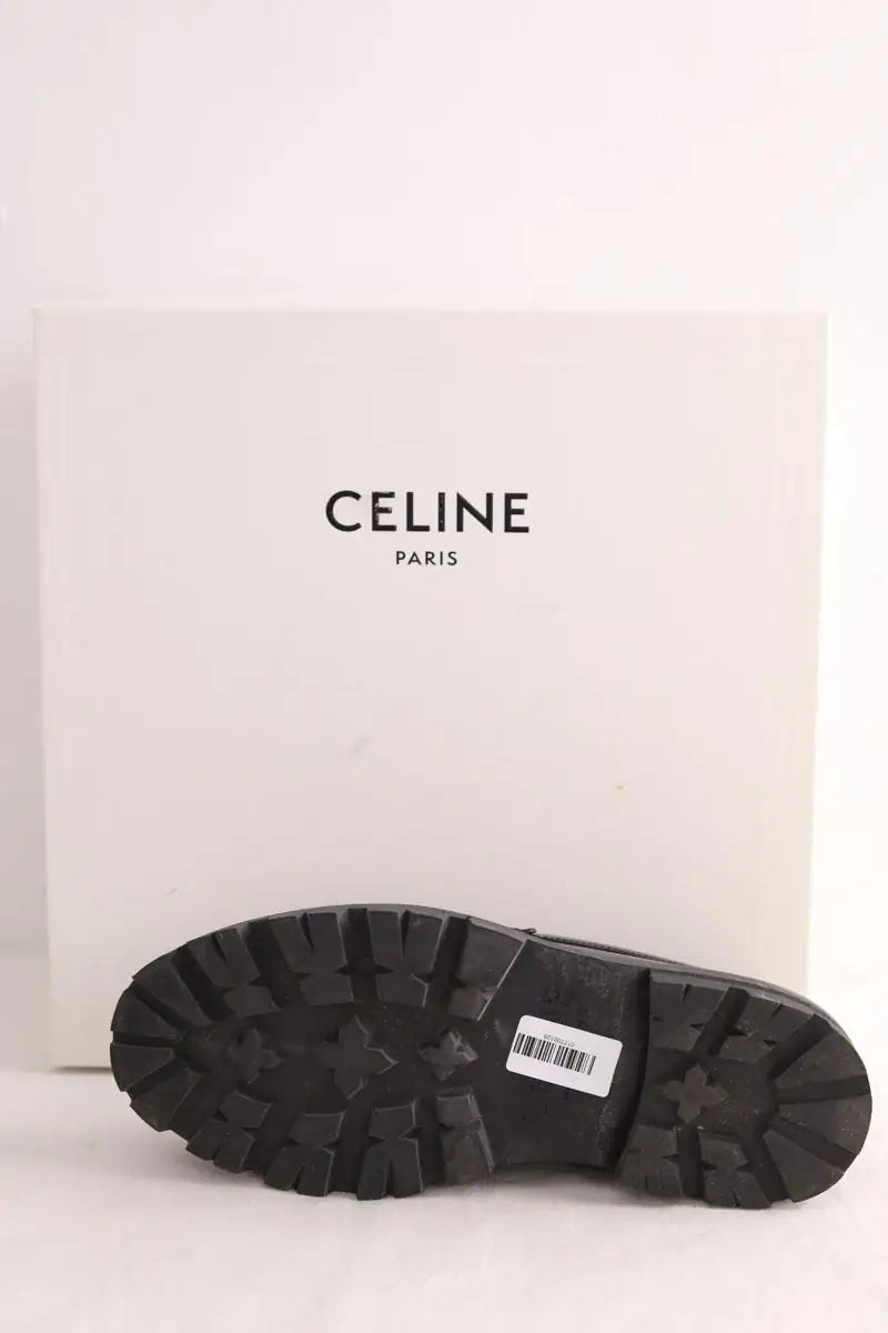 Mocassins Celine Noir en Cuir