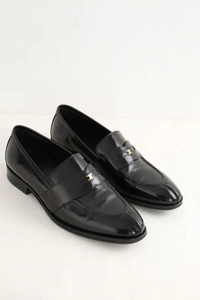 Mocassins Celine Noir en Cuir