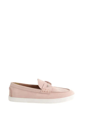 Mocassins Christian Louboutin Chambeliboat Rose en Daim, taille 42 - Seconde Main