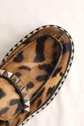 Mocassins Christian Louboutin Marron en Cuir