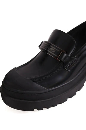 Mocassins Dior Dior Code Noir en Cuir
