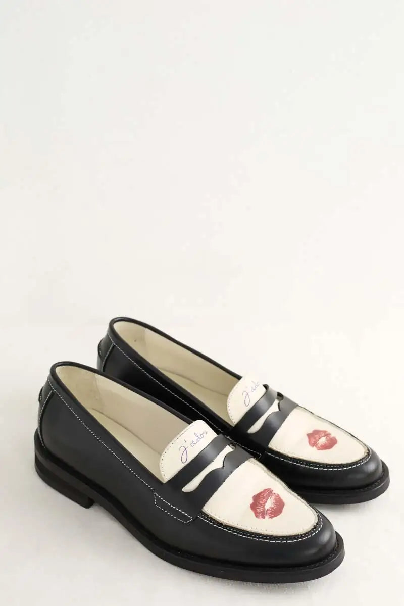 Mocassins Duke + Dexter Noir en Cuir