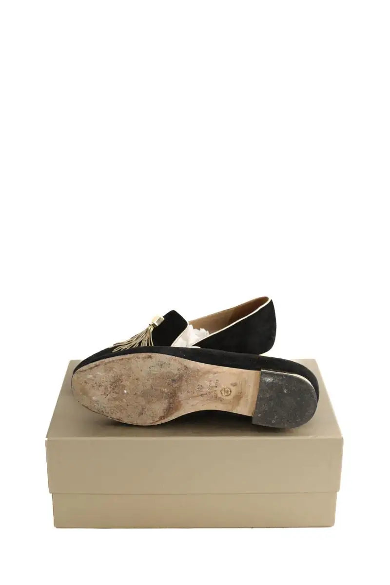 Mocassins Elie Saab Noir en Velours