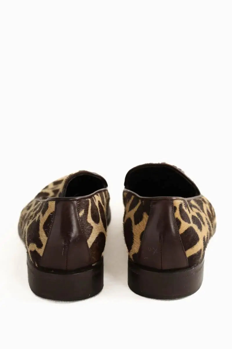 Mocassins Fendi Beige en Cuir de veau façon poney