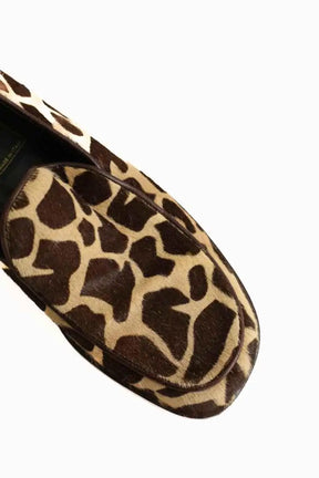 Mocassins Fendi Beige en Cuir de veau façon poney