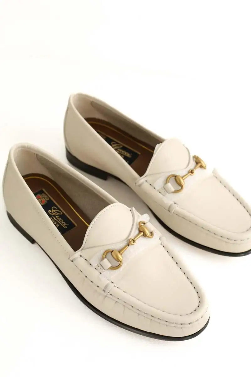 Mocassins Gucci Beige en Cuir