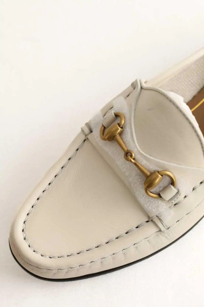 Mocassins Gucci Beige en Cuir