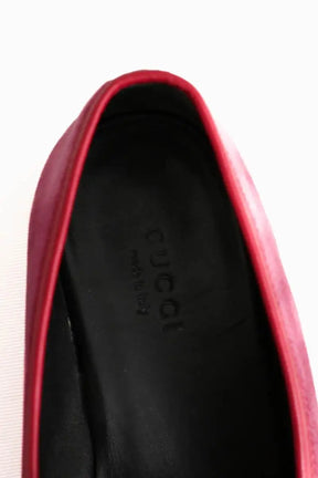 Mocassins Gucci Rose en Cuir
