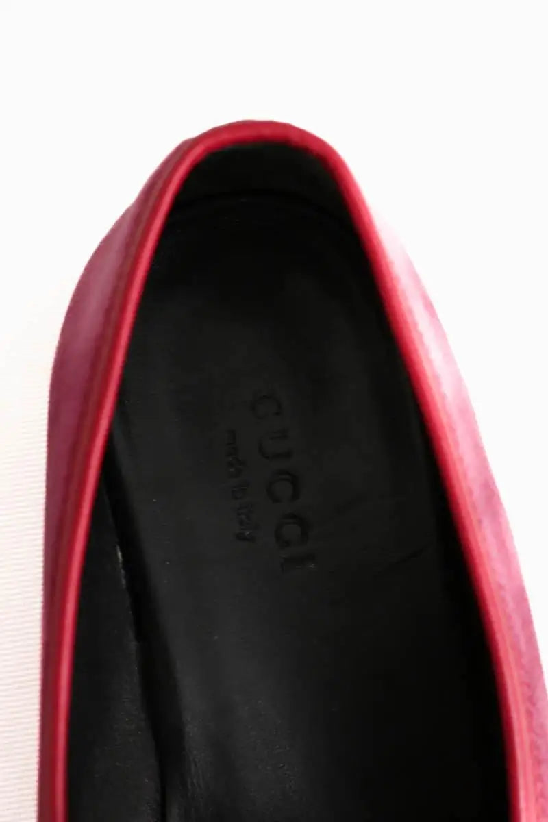 Mocassins Gucci Rose en Cuir