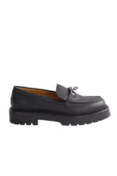 Mocassins Hermès Icone Noir en Cuir, taille 38 - Seconde Main