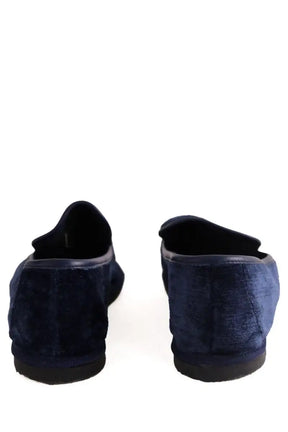Mocassins Ilio Smeraldo Bleu en Velours