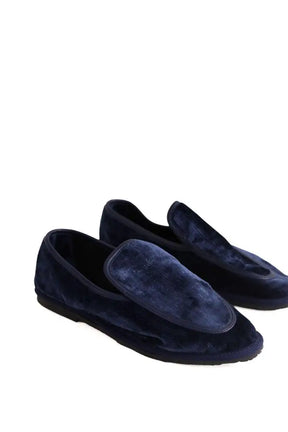 Mocassins Ilio Smeraldo Bleu en Velours