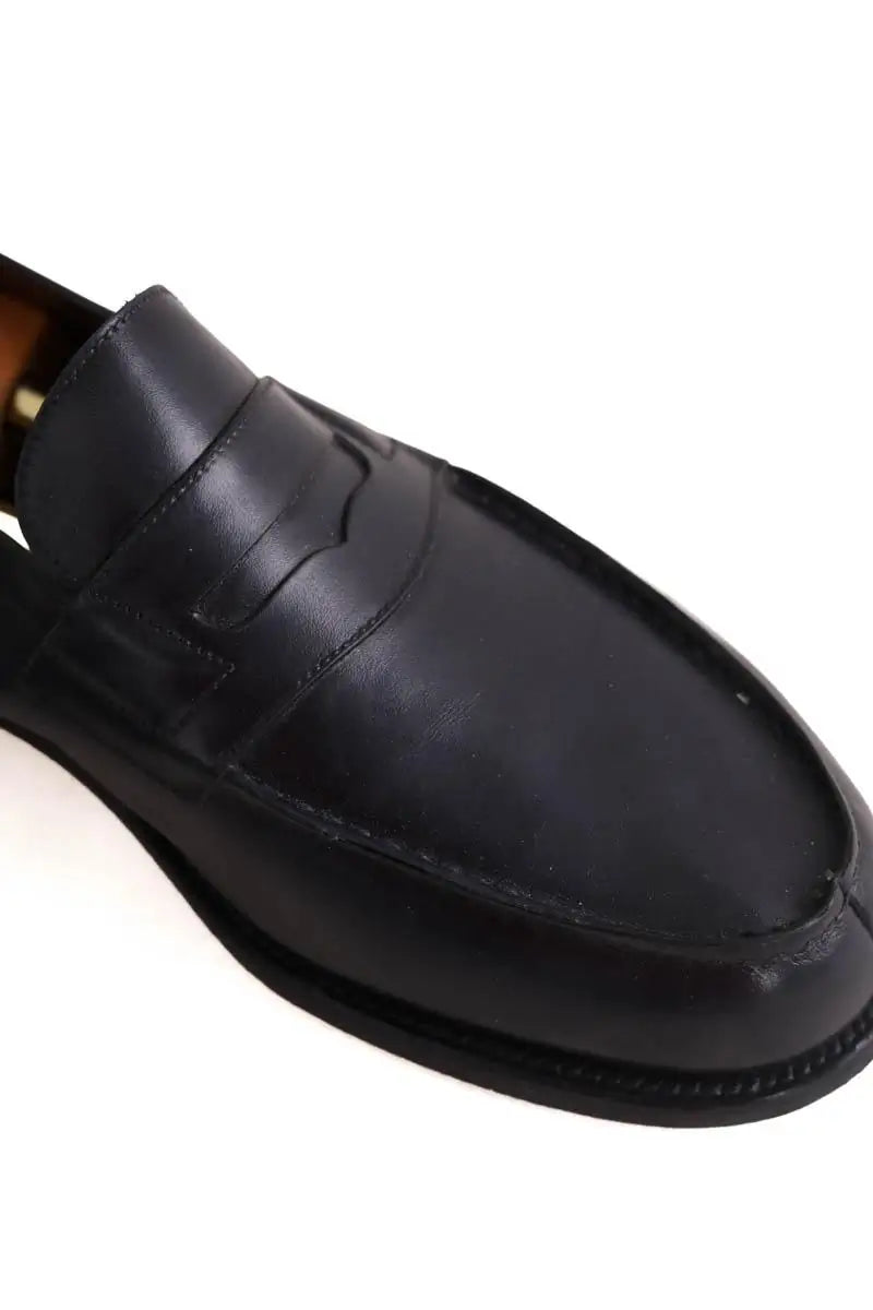 Mocassins JM Weston 180 Marine en Cuir