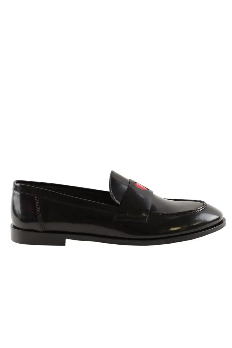 Mocassins Jonak Cœur Noir en Cuir, taille 39 - Seconde Main