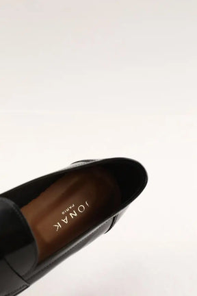 Mocassins Jonak Cœur Noir en Cuir