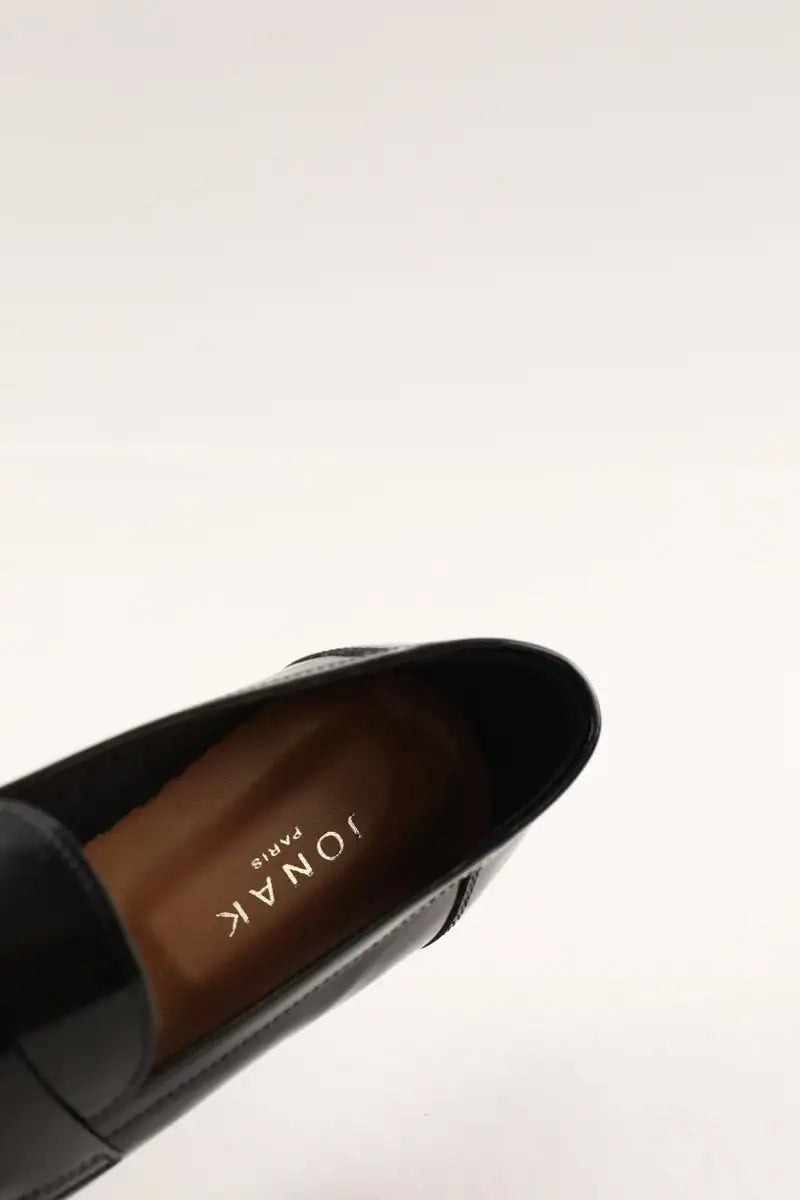 Mocassins Jonak Cœur Noir en Cuir