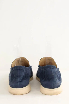 Mocassins Loro Piana Summer walk Bleu en Daim