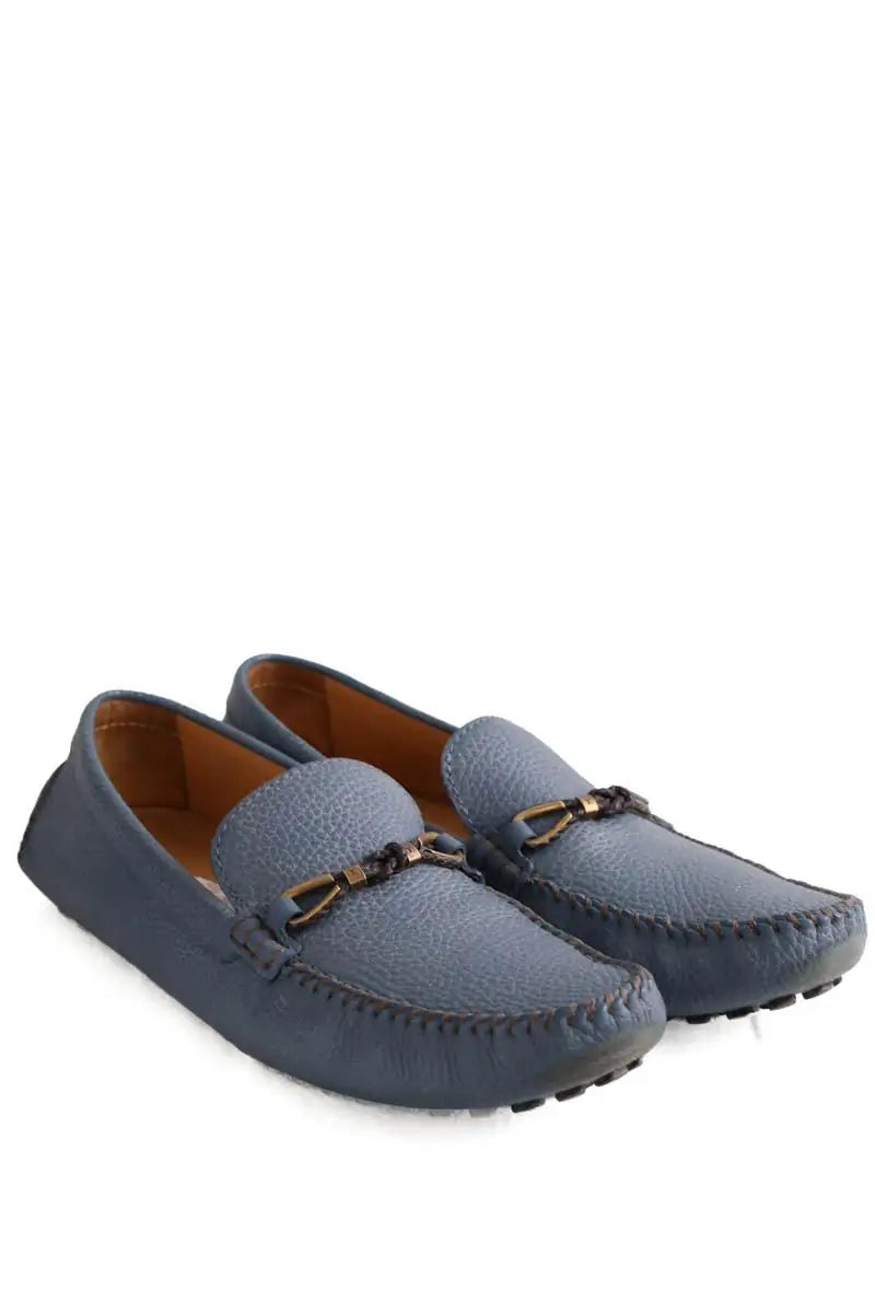 Mocassins Louis Vuitton Bleu en Cuir