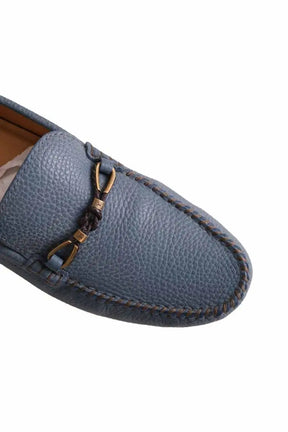 Mocassins Louis Vuitton Bleu en Cuir