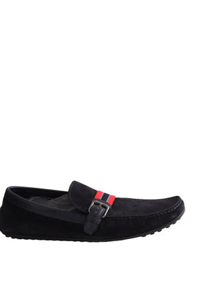 Mocassins Louis Vuitton Marine en Daim, taille 44 - Seconde Main