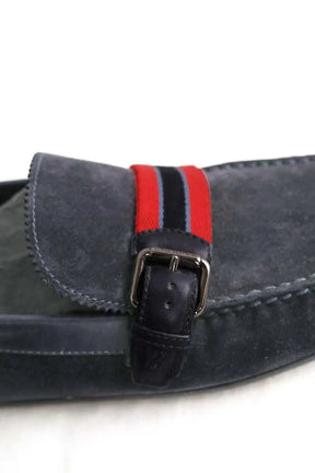 Mocassins Louis Vuitton Marine en Daim