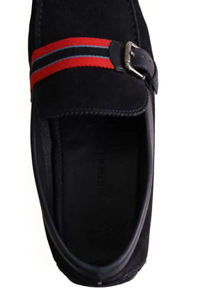 Mocassins Louis Vuitton Marine en Daim