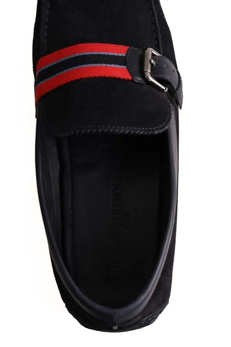 Mocassins Louis Vuitton Marine en Daim