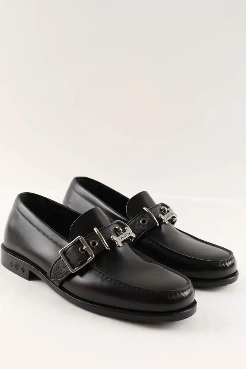 Mocassins Louis Vuitton Noir en Cuir