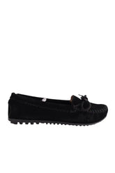 Mocassins Minnetonka Noir en Daim, taille 38 - Seconde Main