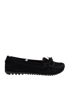 Mocassins Minnetonka Noir en Daim, taille 38 - Seconde Main
