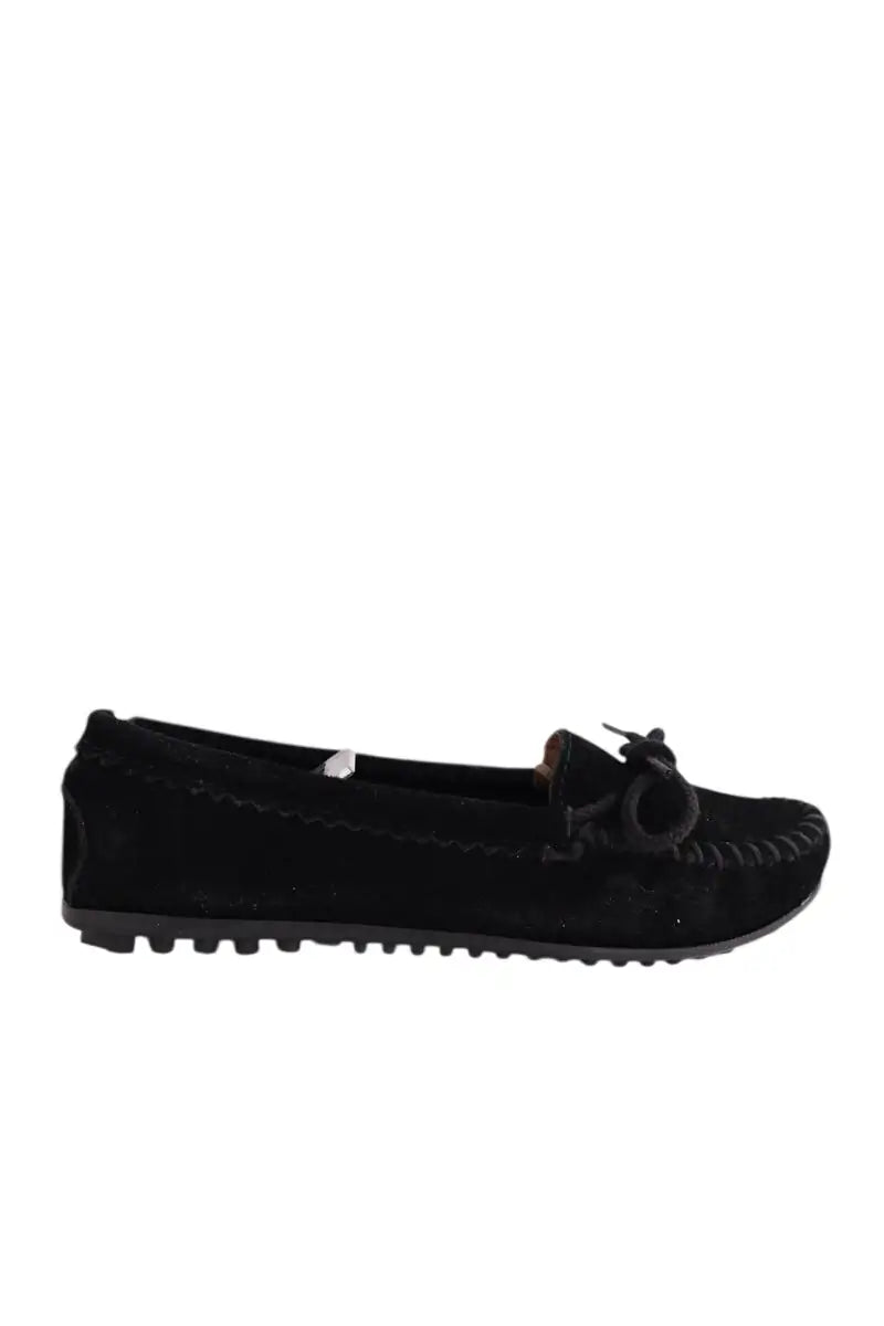 Mocassins Minnetonka Noir en Daim, taille 38 - Seconde Main