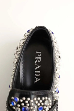 Mocassins Prada Chocolat Noir en Cuir