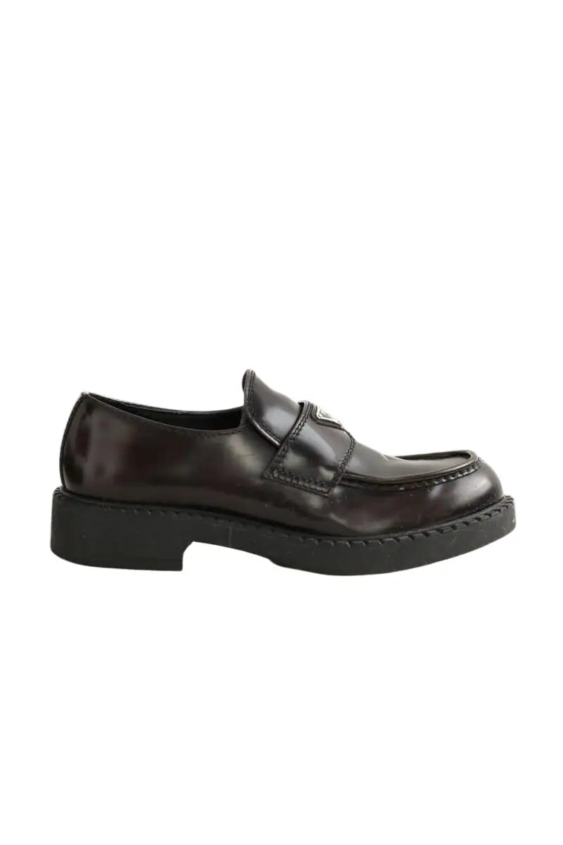 Mocassins Prada Marron en Cuir, taille 43 - Seconde Main