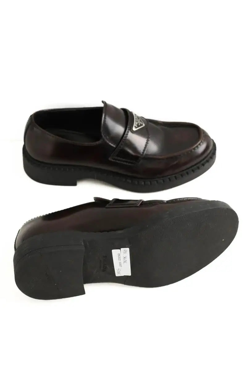 Mocassins Prada Marron en Cuir