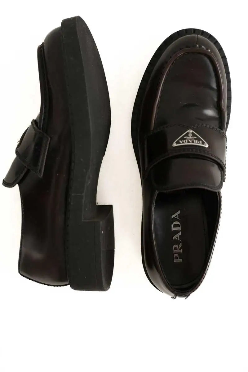 Mocassins Prada Marron en Cuir