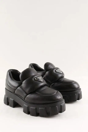 Mocassins Prada Monolith Noir en Cuir
