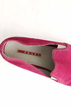 Mocassins Prada Rose en Tissu