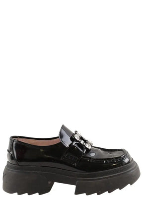 Mocassins Roger Vivier Wallaviv Noir en Cuir verni, taille 38 - Seconde Main