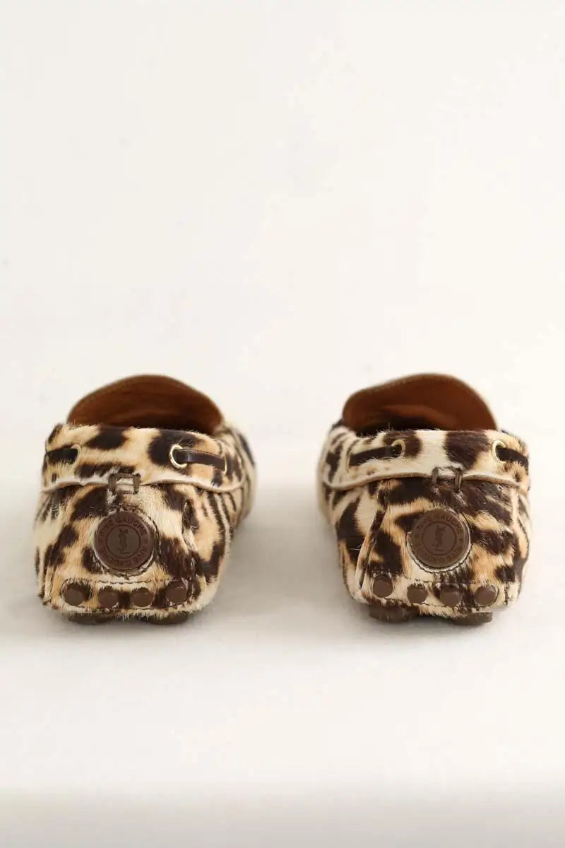 Mocassins Saint Laurent Beige en Cuir