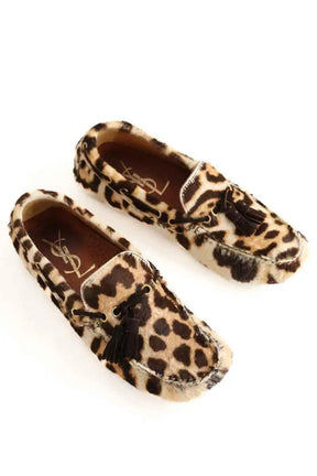 Mocassins Saint Laurent Beige en Cuir