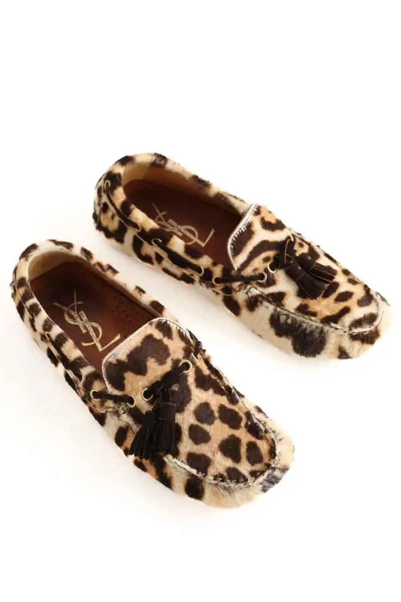 Mocassins Saint Laurent Beige en Cuir
