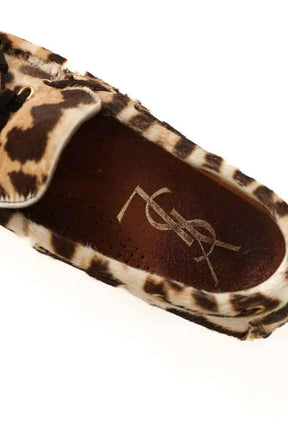 Mocassins Saint Laurent Beige en Cuir
