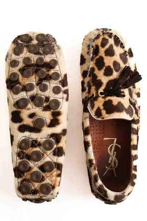 Mocassins Saint Laurent Beige en Cuir