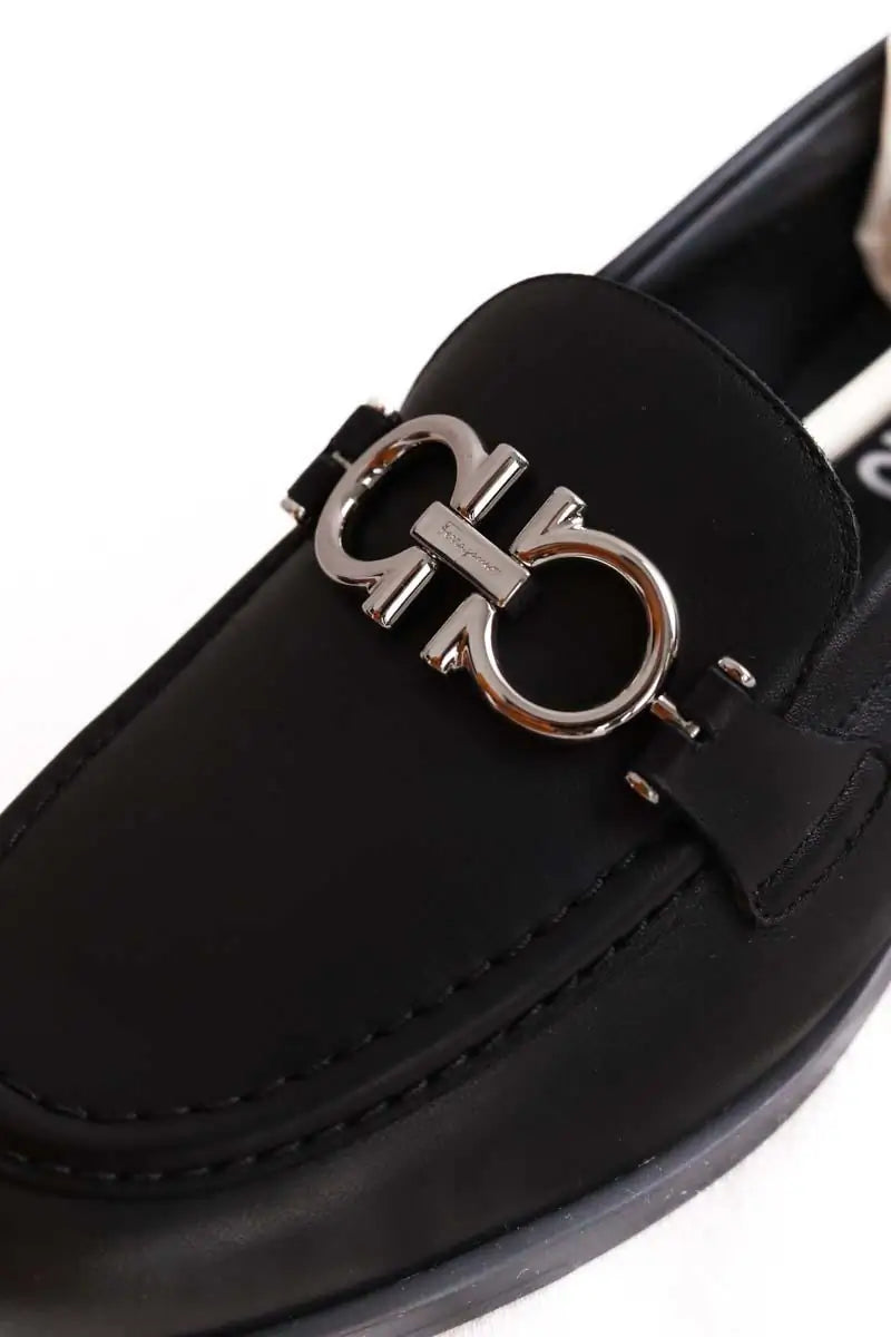 Mocassins Salvatore Ferragamo Noir en Cuir