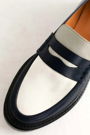 Mocassins Sézane Bleu en Cuir
