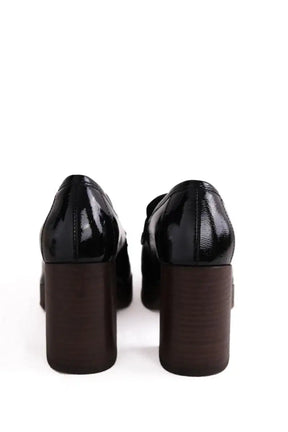 Mocassins Sézane Noir en Cuir verni