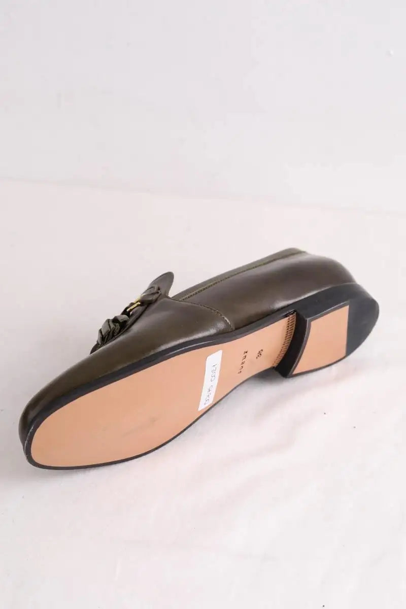 Mocassins Soeur Kaki en Cuir